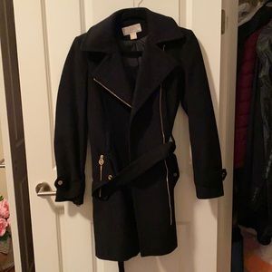 Black pea coat